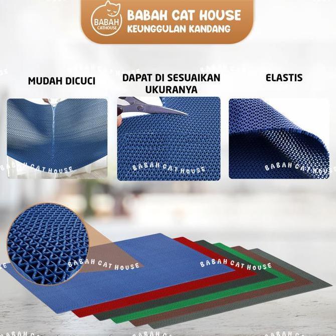 KARPET ALAS KANDANG Kucing Kasur Anjing Tatakan Kelinci Underpad Hewan Empuk Karet Pasir Murah Besar