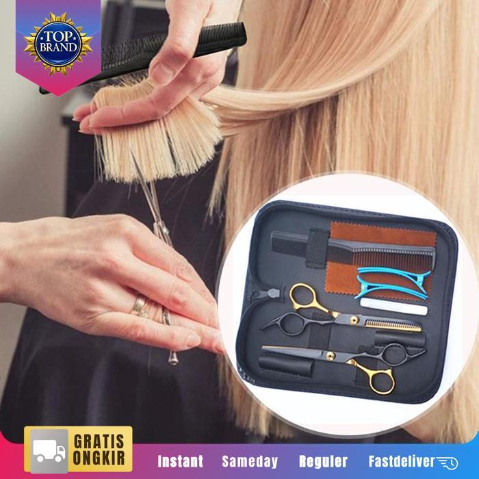 Alat Gunting Rambut Set Gunting Rambut Peralatan Set Gunting Rambut Salon Profesional Original
