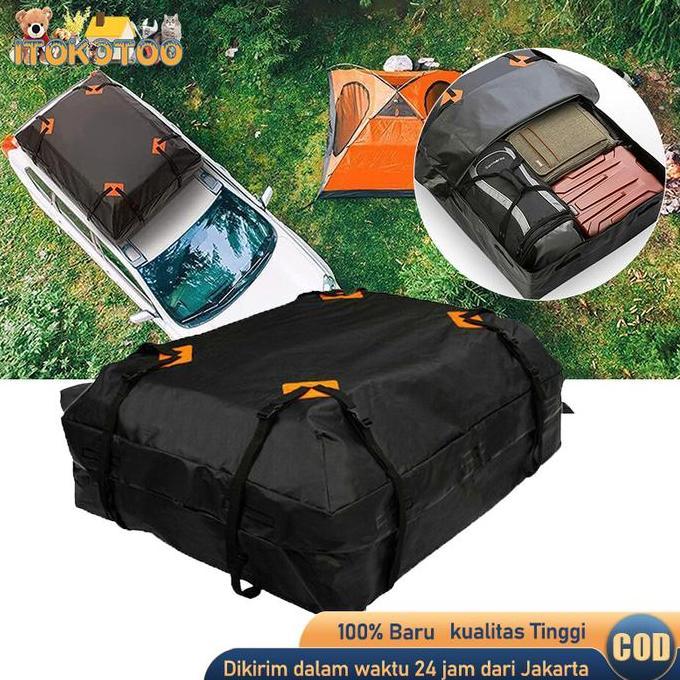 AQZEVUN 425L Tas Roof Rack Mobil Mobil Rak Atap Tas Non-Slip Tas Rak Mobil Atas Roof Bag Jumbo Roof 