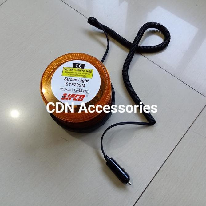 Lampu Strobo Sifco SYF205M/Lampu Rotary Sifco Magnet 12v-48v DC
