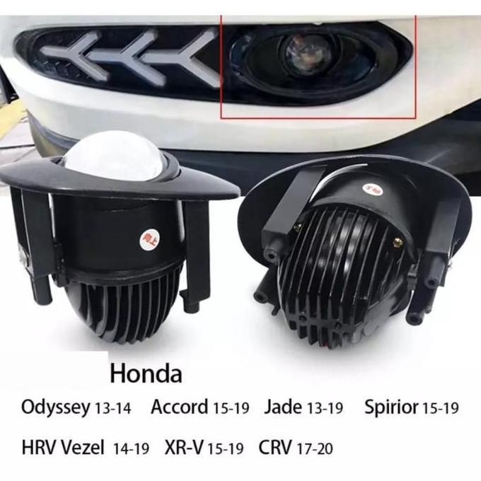 fog lamp oval projector Honda Jazz HRV CRV Brio Mobilio Freed merk IPHCAR blue lens Hi Lo BI Led