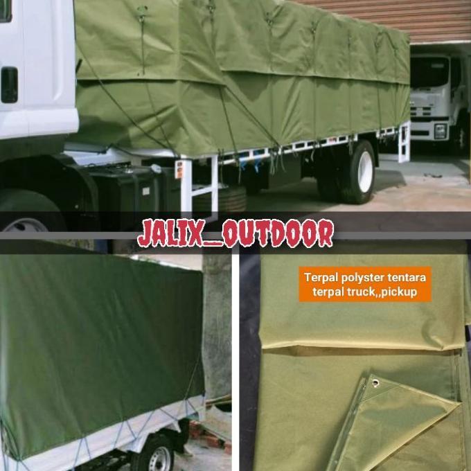 Terpal Kain Polyster Tentara,,Ukuran 3X3M,,2X2M,,2X3M,,Terpal Truck Tenda Darurat,,Bahan Kain Polyes