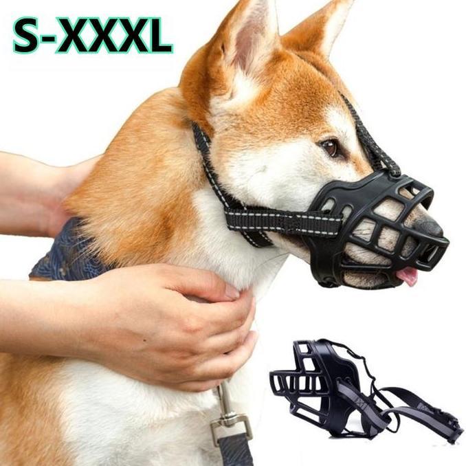 FALFEZ Penutup Mulut Anjing Anti Gonggong Dan Gigit Dog Muzzle Mouth Cover Dog Muzzle Dog Muzzle Mou