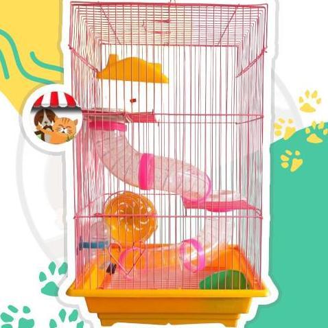 Kandang Hamster 3 Tingkat Tempat Hamster Size Besar Rumah Hamster berkualitas