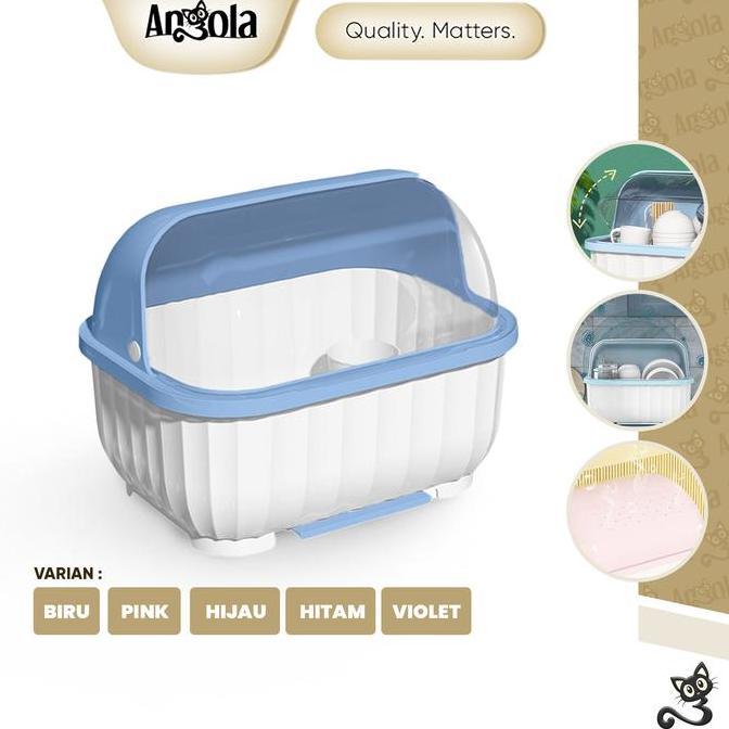 Tp Angola Rak Piring Plastik C29 Rak Pengering Piring/Mangkok/Sendok Rak Dapur