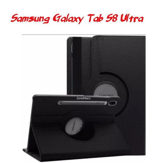 sarung rotary For samsung tab s8 ultra x900 Leather flip cover / Case For samsung tab s8 ultra / cas