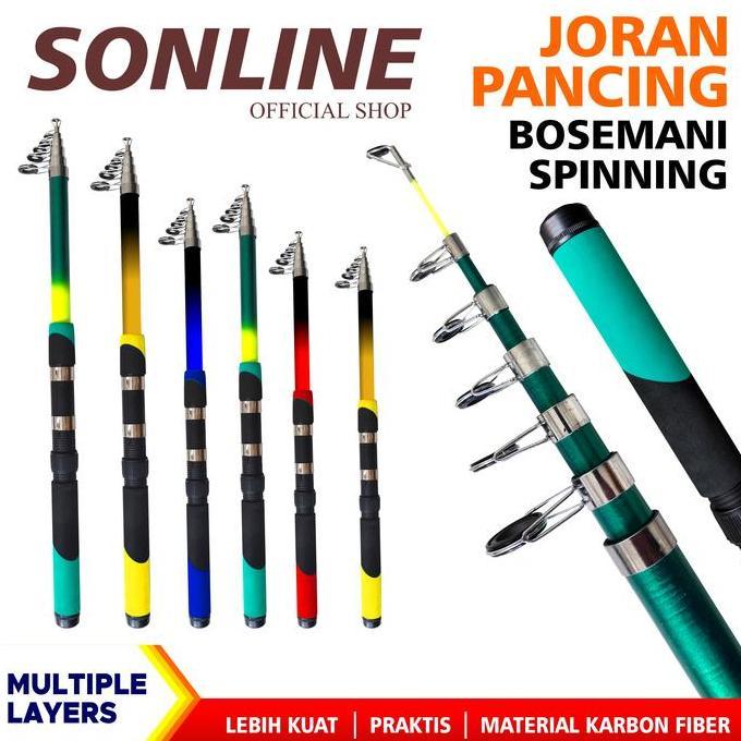 Pamilavast - SONLINE - Joran Pancing Bosemani Panjang 1.50m s/d 3.00m Alat Ikan Laut Mancing