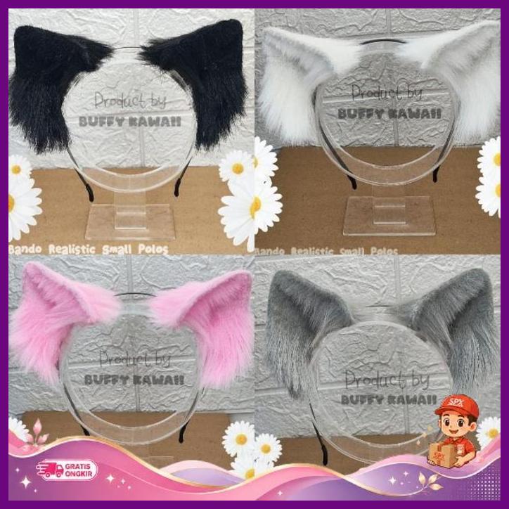 Bando Realistic Small Polos Cosplay Anime Halloween Party Ear Cat Sexy Terlaris