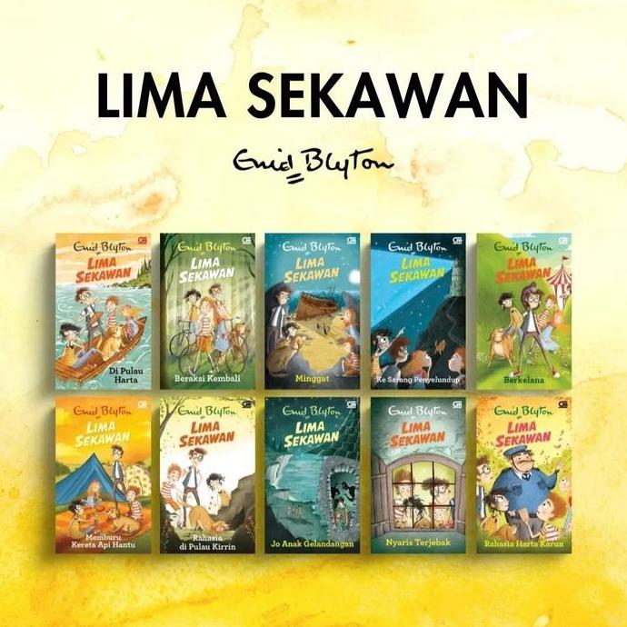 Basercell - Koleksi Lengkap Novel Lima Sekawan Eceran (21 Pilihan Judul) - Enid Blyton