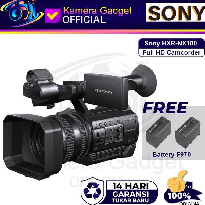6NAMBANGANOFFICE - SONY HXR-NX100 FULL HD NXCAM CAMCORDER - HANDYCAM NX 100