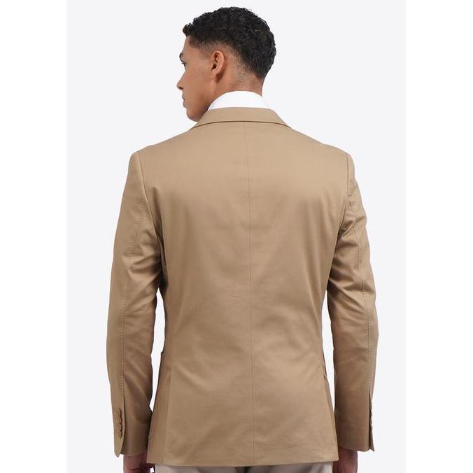 WOOD Textured Long Sleeve Blazer 2-BZILXC125F093 KHAKI LJ
