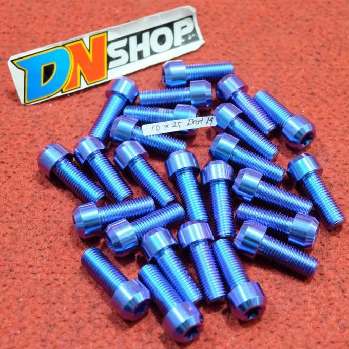 Baut titanium M10x25 drat 14