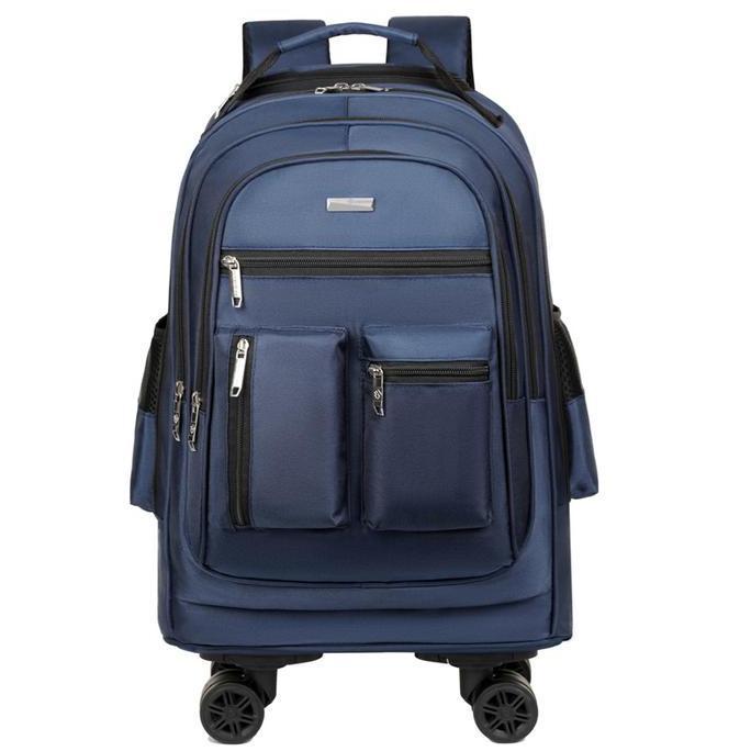 HHY10#Tas Ransel Traveling Roda dengan Roda Kualitas Tinggi dan Desain Ergonomis untuk Perjalanan An