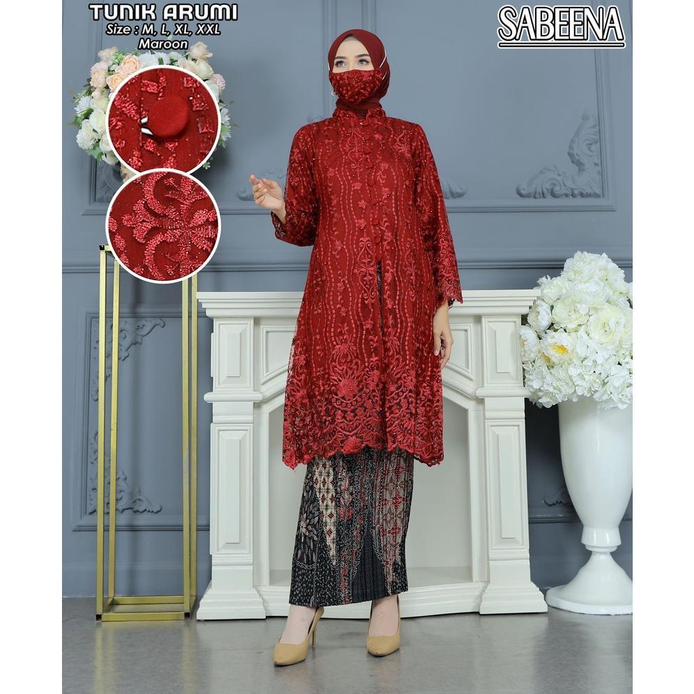 Set Kebaya Tunik Kancing depan/ Tunik Brokat / Kebaya Modern / Kebaya tile / Kebaya Favorite / Tunik