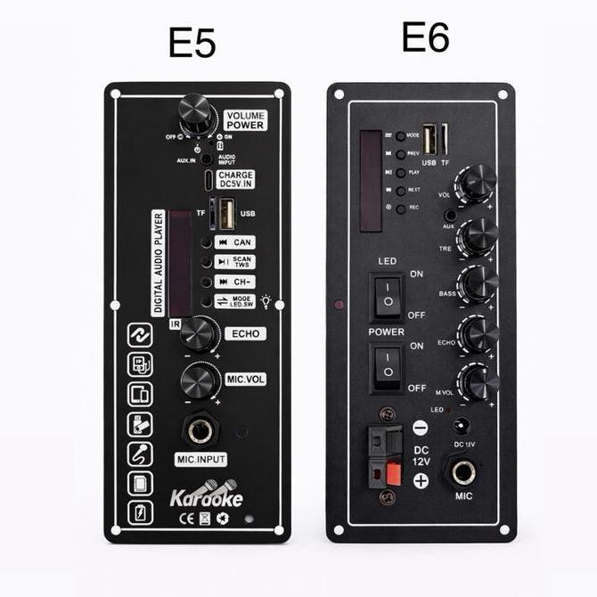 Nagaswara.Id - E5 / E6 30-120W Amplifier Board 3.7V / 7.4V Papan Amplifier Audio Bluetooth Speaker A