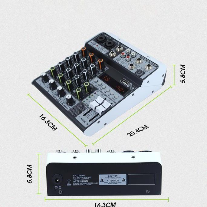 Nagaswara.Id - Mixer Audio Aibedo Kpop4 4 Saluran Bluetooth Soundcard Pc 99Dsp & Pemutar Karaoke Pro