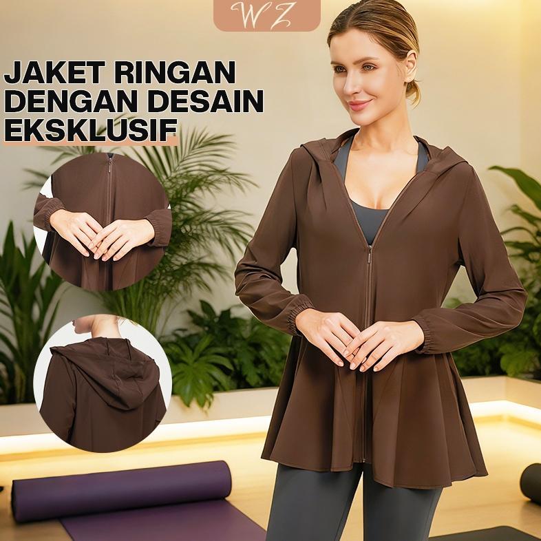 WishZing | Jaket Hoodie  Wanita Jaket  Breathable Stylish Ringan