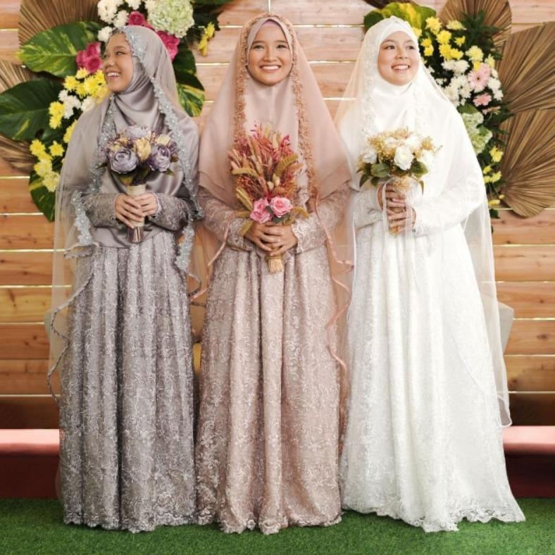 Gamis Akad Sakinah || Wedding Dress by Hijab Alila