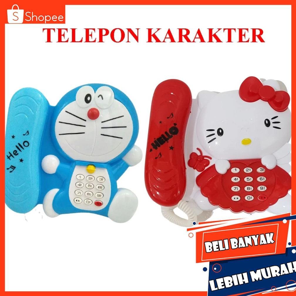 New Mainan Edukasi Mainan Telepon Doraemon Mainan Anak