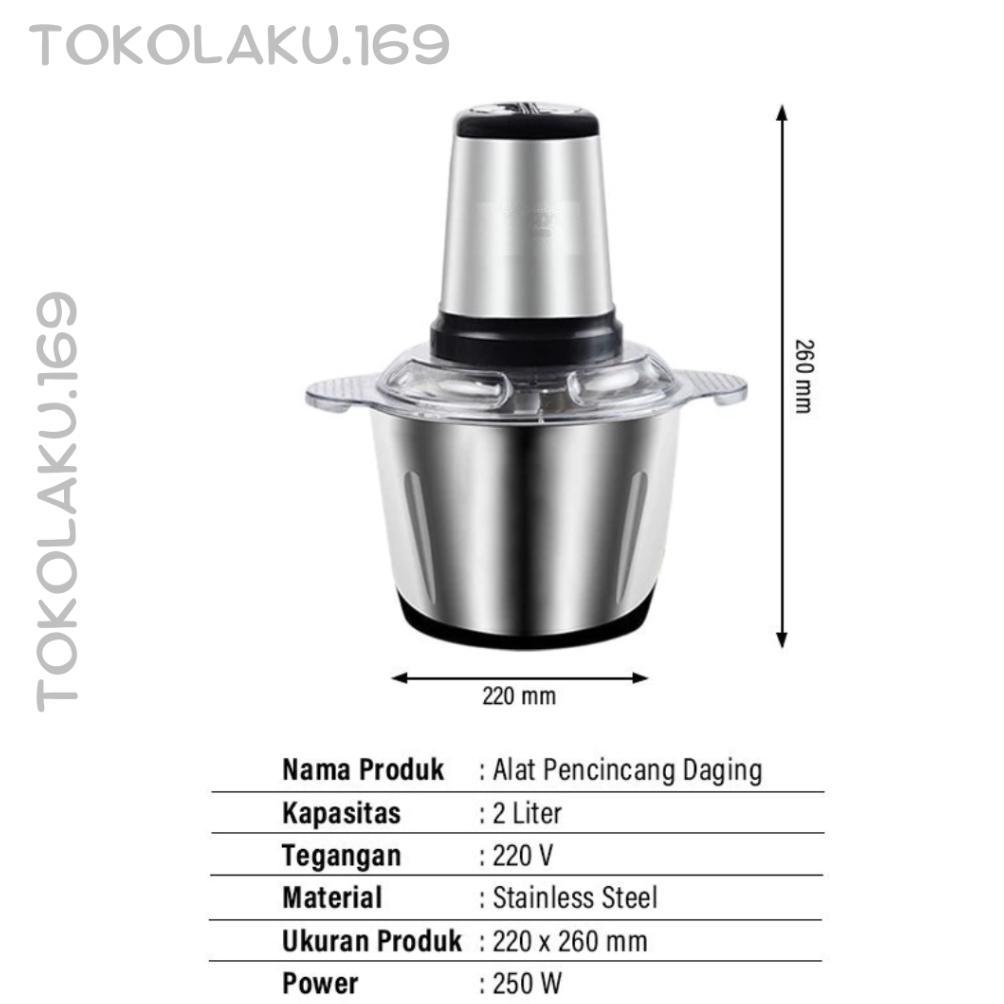 HOT DEALS CHOPPER BLENDER DAGING MEAT GRINDER PENGGILING DAGING STAINLESS / CHOPPER DAGING STAINLESS