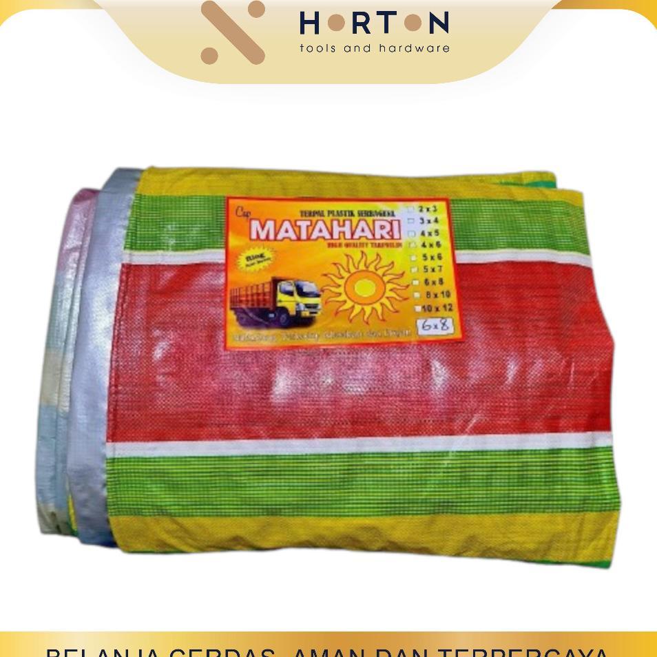 Terpal Tenda Plastik Tipe A12 3 X 4 / Terpal Plastik Warna-Warni / Salur Ukuran 3 X 4 / Pelangi