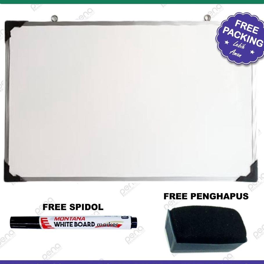 Papan Tulis Putih / Whiteboard 30X50 Cm (White Board 30 X 50 Cm)