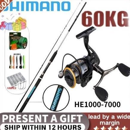 SET HITAM 2025: JORAN CARBON 1.8-3.0M TELESKOPIK + REEL DUAL ARM METAL HITAM 5000 5.2:1 6BB - PAKET 