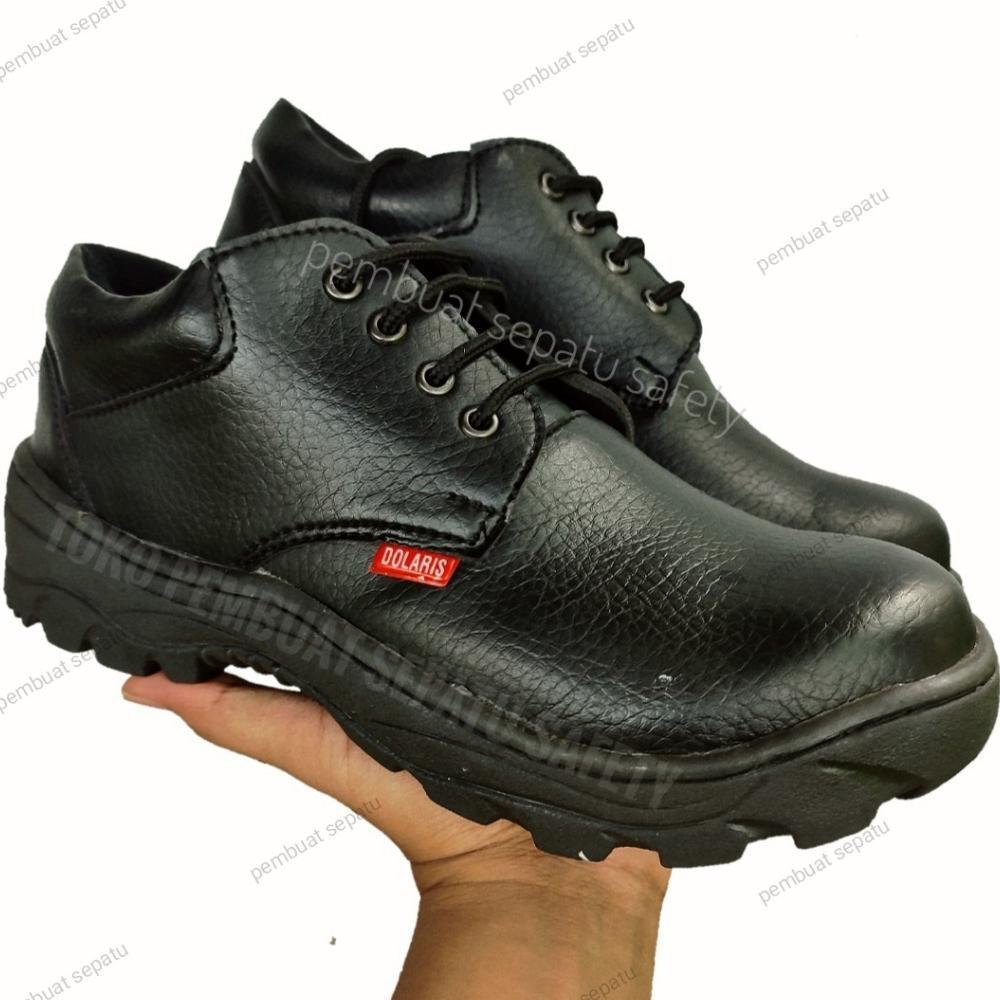 Banting Harga Sepatu Safety Kulit Sapi Asli  Ujung Besi Terlaris Tahan Api Las King Skn Sepatu Safet