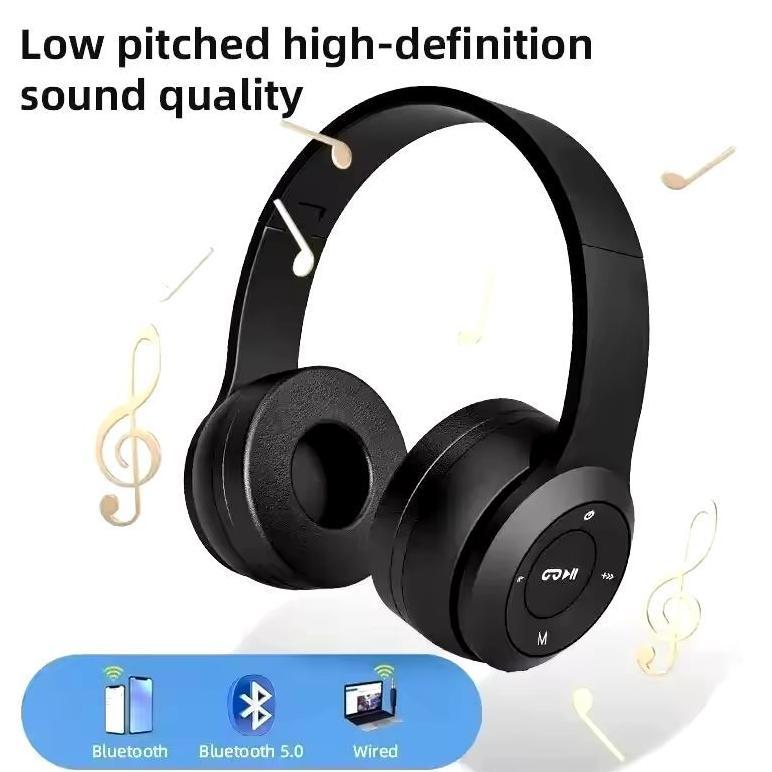 BIG SALE P47 Headphone Bluetooth Wireless Gaming Headset Bass Portable Stereo Bando Lipat Handsfree 