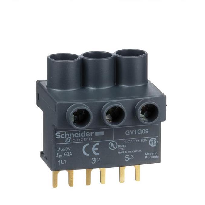 MOTOR BREAKER TERMINAL BLOCK U/ JUMPER SCHNEIDER GV1-G09 GMP27