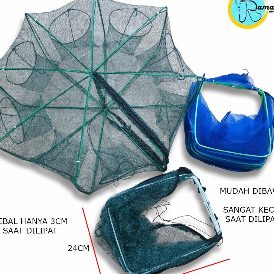 Ramai Pancing Bubu Perangkap Jebakan Jaring Jala Lipat Ikan Udang Kepiting Sungai Danau