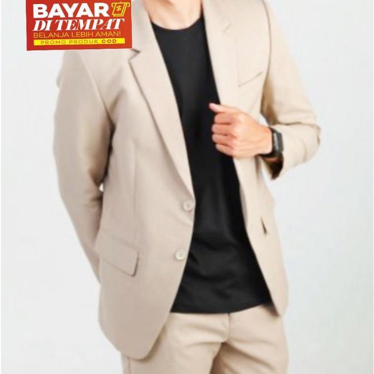 TERMURAH Jas Pria Cream / Jas full cream / Jas formal