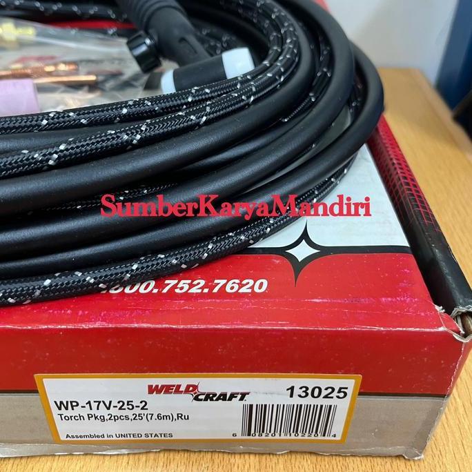 Ready Tig Torch Weldcraft WP-17V-25-2 / Stang Las Argon Weldcraft WP-17V-25-2