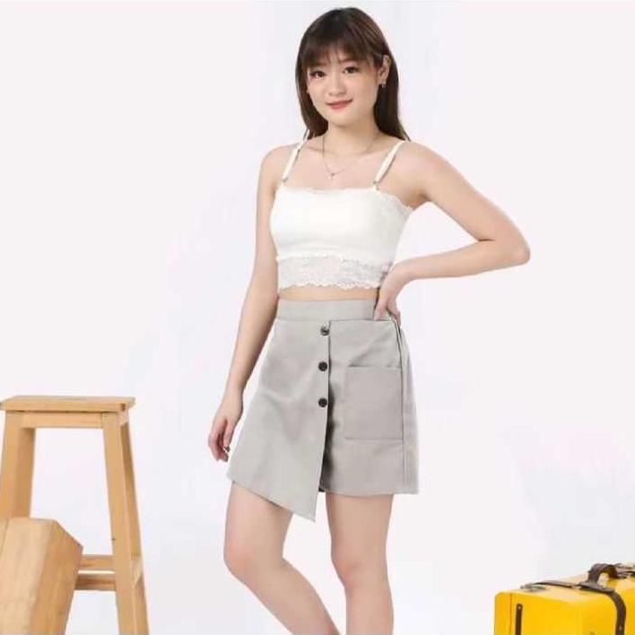 BIG SALE Rok Celana Miniskirt Korean Style Rok Celana Pendek Salur Terbaru Gratis Ongkir Rok Miniski