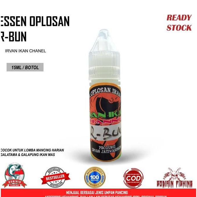 ESSEN OPLOSAN R-BUN IRVAN IKAN 15ML - ESSEN IKAN MAS OPLOSAN R-BUN RDM27