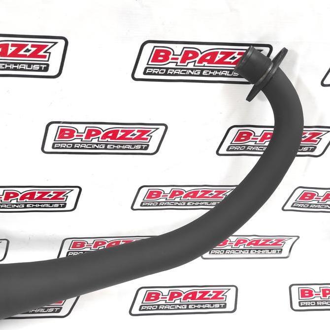 Knalpot B-PAZZ Satria Hiu / Lumba Standar Racing Galvanis Hitam Doff / Poles Vernis Silencer Stainle