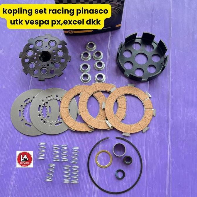 Kopling set racing pinasco utk vespa px series, excel dkk