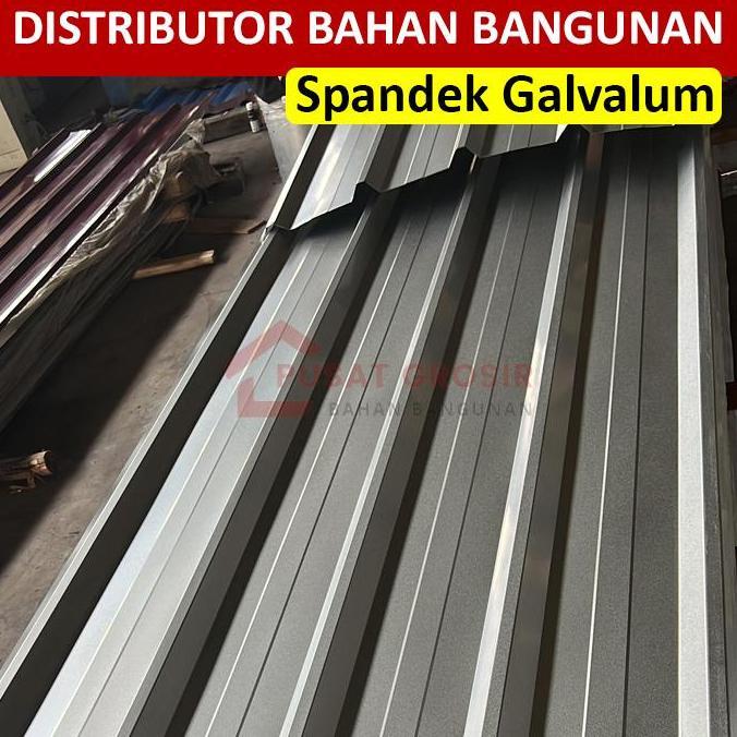 Atap Spandek Galvalum 0.65Mm Lebar 1000Mm Panjang 400Cm (4 Meter)