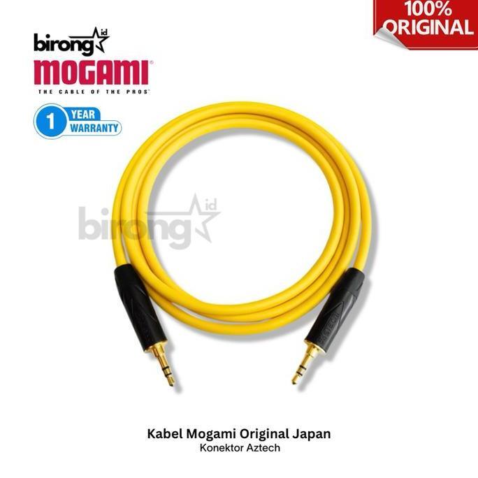 Devonamarina - Mogami Kabel AUX Jack 3.5mm Stereo Original 2552 untuk Laptop HP Komputer PC Konektor