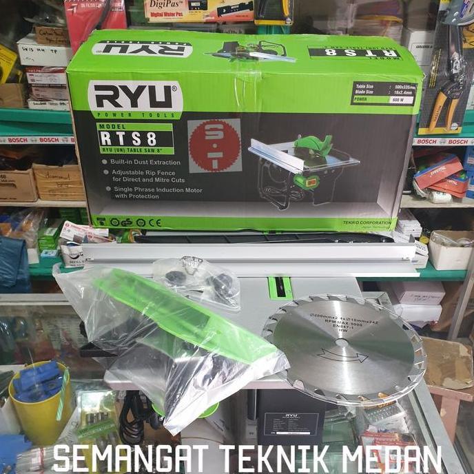 Rts8 Table Saw Tablesaw Mesin Meja Potong Kayu Duduk 8" Rts 8 Ryu