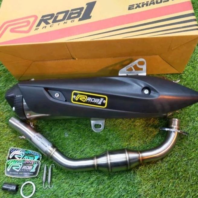 Knalpot Rob1 Aerox New connected Stainless orinal racing jogja