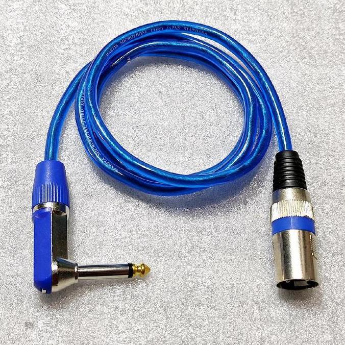 Devonamarina - Kabel Mic Jek Akai Toa Mono L 6,5mm To Jek XLR Canon Male SAMBUNGAN DTX Panjang 1 Met