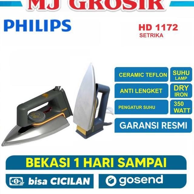 Setrika Philips Hd 1172 Hd1172 Teflon Classic Dry Iron