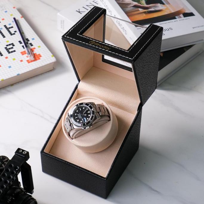 kotak tempat jam tangan automatic watch winder 1 slot