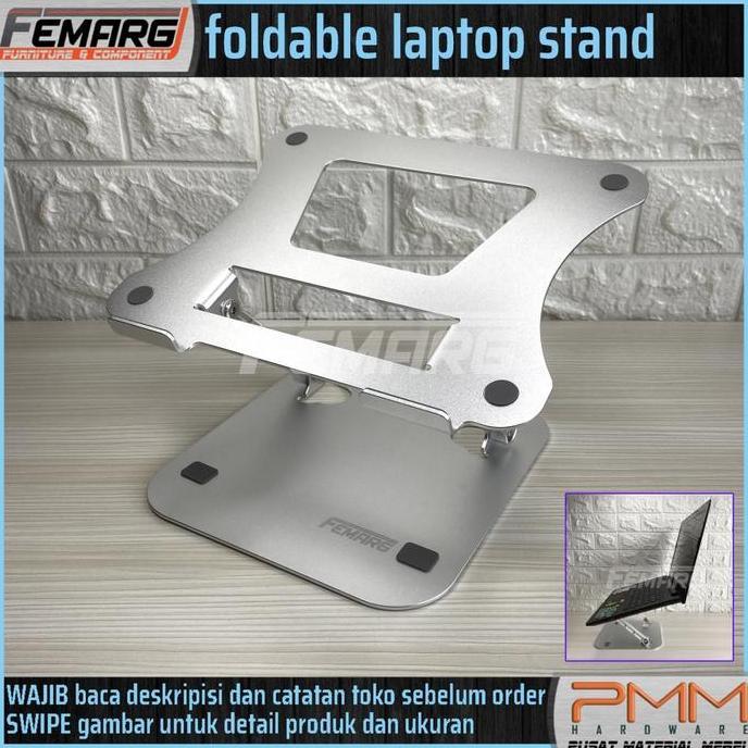 FOLDABLE LAPTOP STAND DUDUKAN STAND LAPTOP ADJUSTABLE METAL