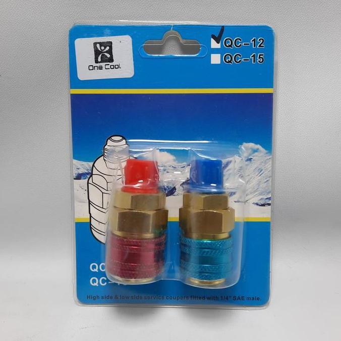 QUICK COUPLER QC-12 (ALU) FOR FREON R134A ONE COOL MUC27