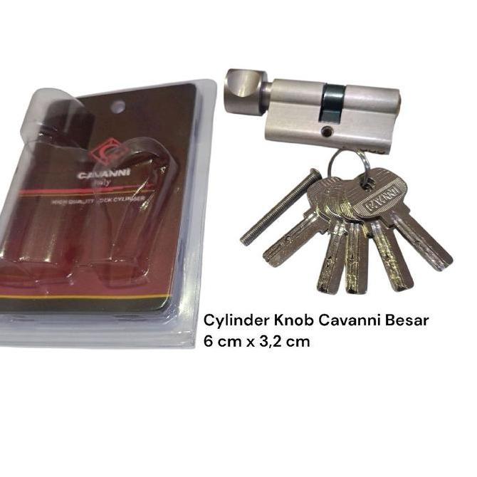 Cylinder Knob Cavanni Besar / Kunci Knob Besar / Cylinder Kunci Besar / Kunci Putar / Kunci Toilet