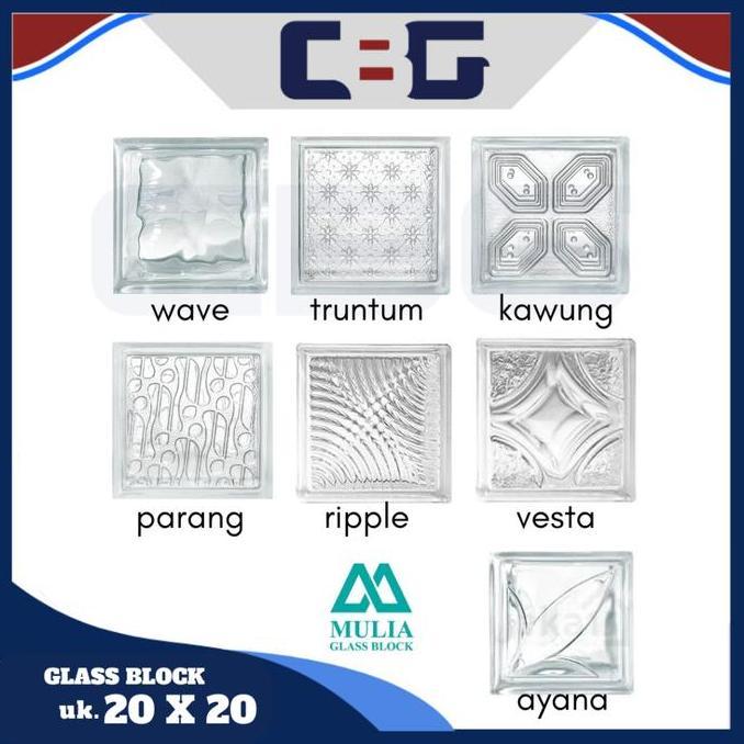 Mulia Glass Block 20X20 balok kaca