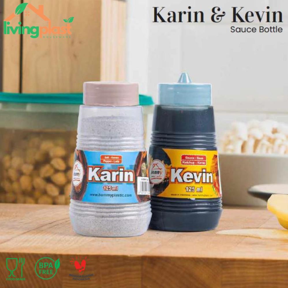 HOT PRODUCT BOTOL LADA KARIN 125 ML / BOTOL BUMBU MINI / TEMPAT BUMBU DAPUR / BOTOL PLASTIK KECIL