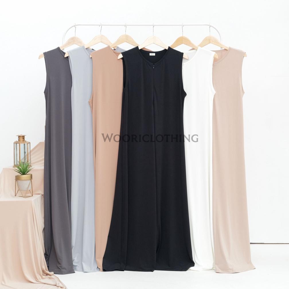 ORIGINAL INNER GAMIS MANSET MODE SINGLET / DALAMAN GAMIS MODEL SINGLET POLOS BAHAN SCUBA PREMIUM